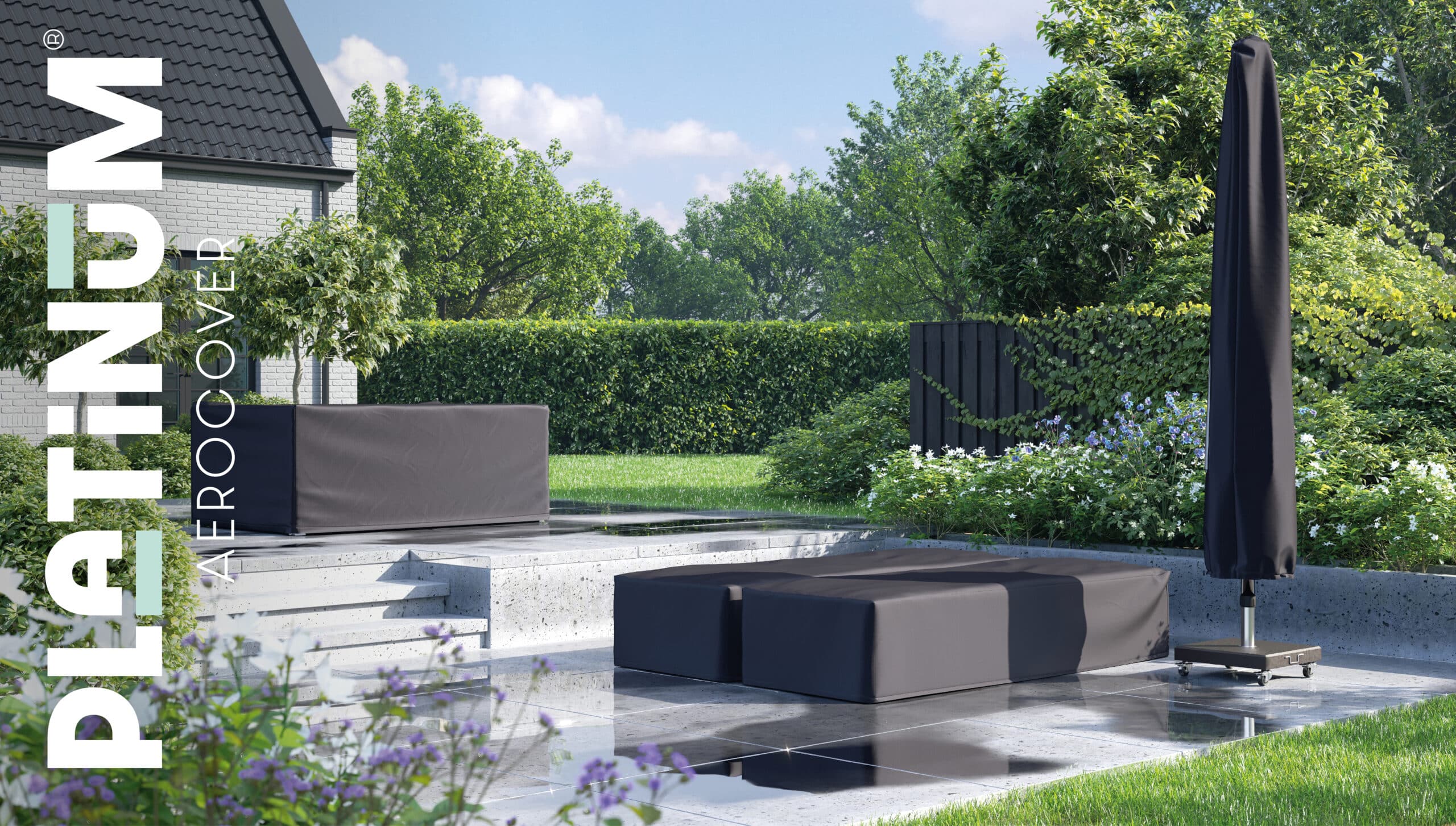 Platinum AeroCover Lounge Bench Cover 250x100x70cm