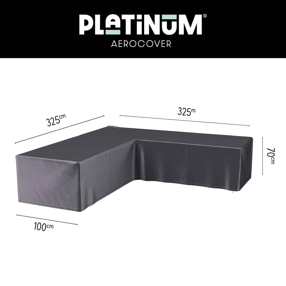 AeroCover Lounge Furniture Cover L-Shaped 325x325x100xH70cm